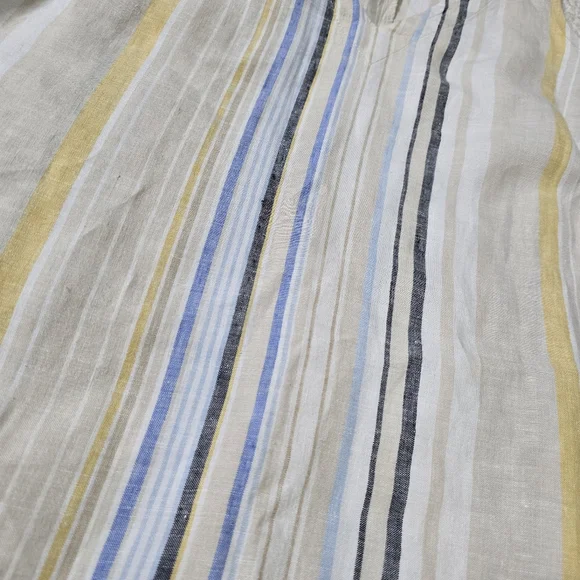 J. Jill V-Neck Linen Striped A-Line Maxi Dress Size S - Picture 4 of 12